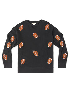 Football Sequin Sweatshirt