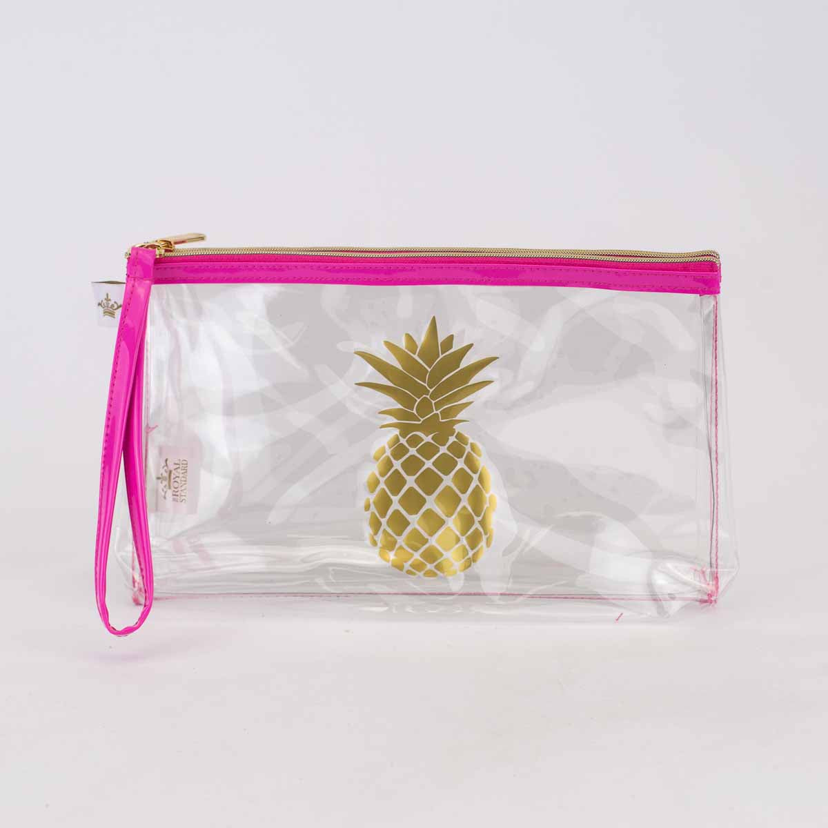 Pineapple Clear Organizer Double Zip Pouch