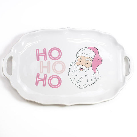 HoHoHo Santa Ripple Platter