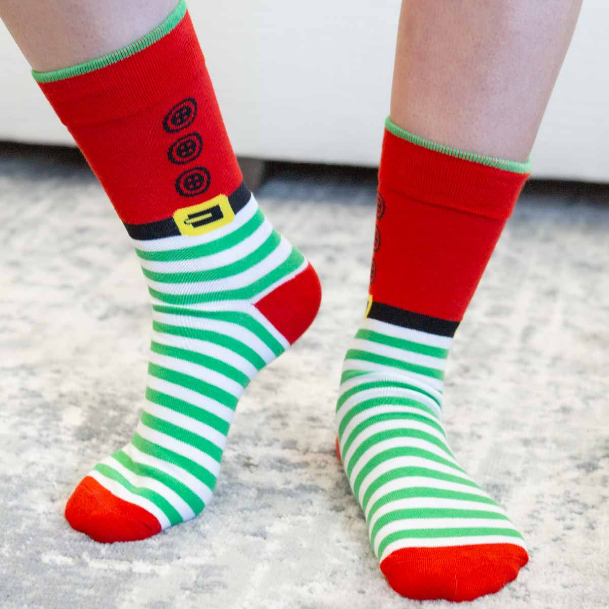 Women's Santa Belt Festive Socks