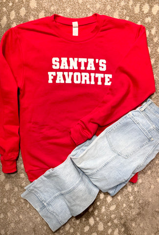 Santa’s Favorite youth & adult sweatshirt