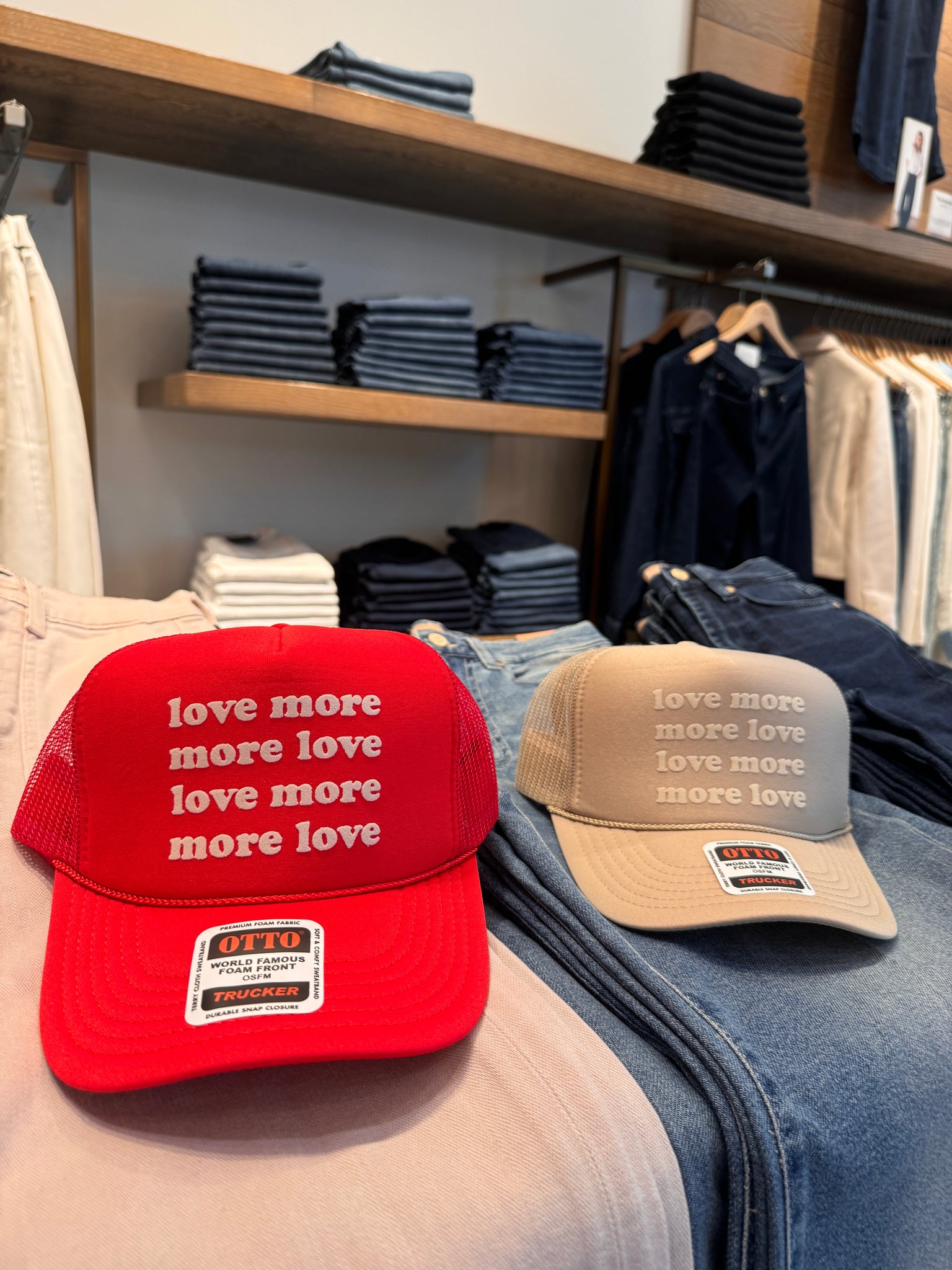 Love More trucker hat