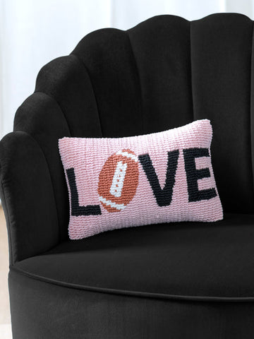 Football Pillow, blush