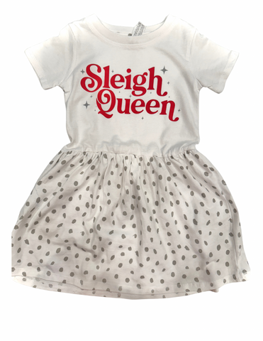 Sleigh Queen toddler dress