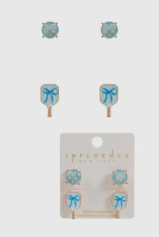 Pickleball earring set