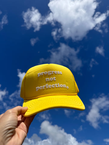 Progress not Perfection trucker hat