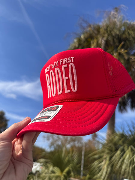 Not My First Rodeo trucker hat