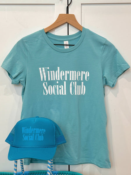 Windermere Social Club tee aqua