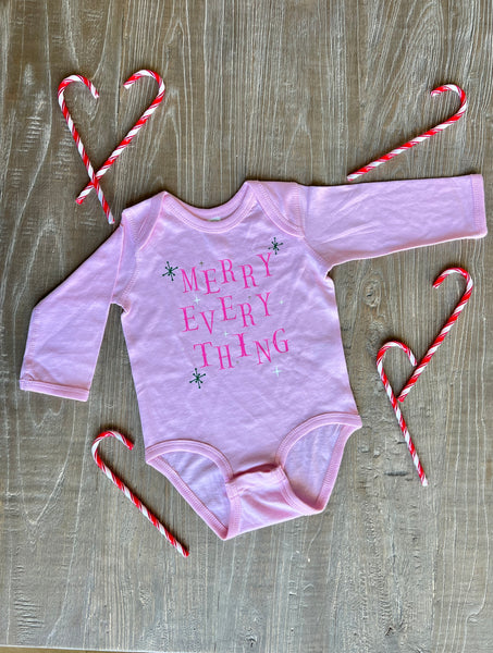 Merry Every Thing onesies