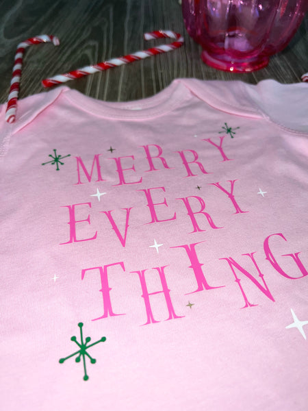 Merry Every Thing onesies