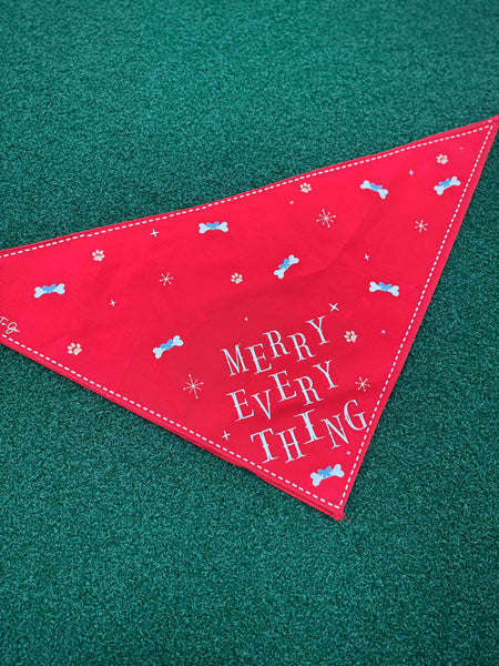 MERRY EVERY THING dog bandana