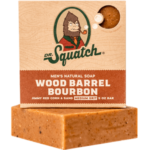 Dr Squatch Bar Soap Wood Barrel Bourbon