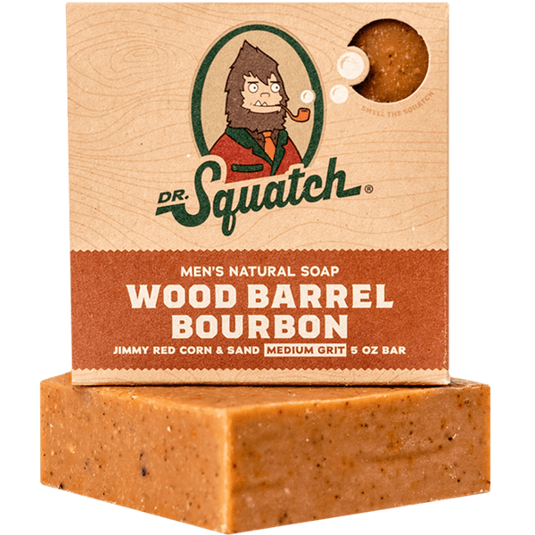 Dr Squatch Bar Soap Wood Barrel Bourbon