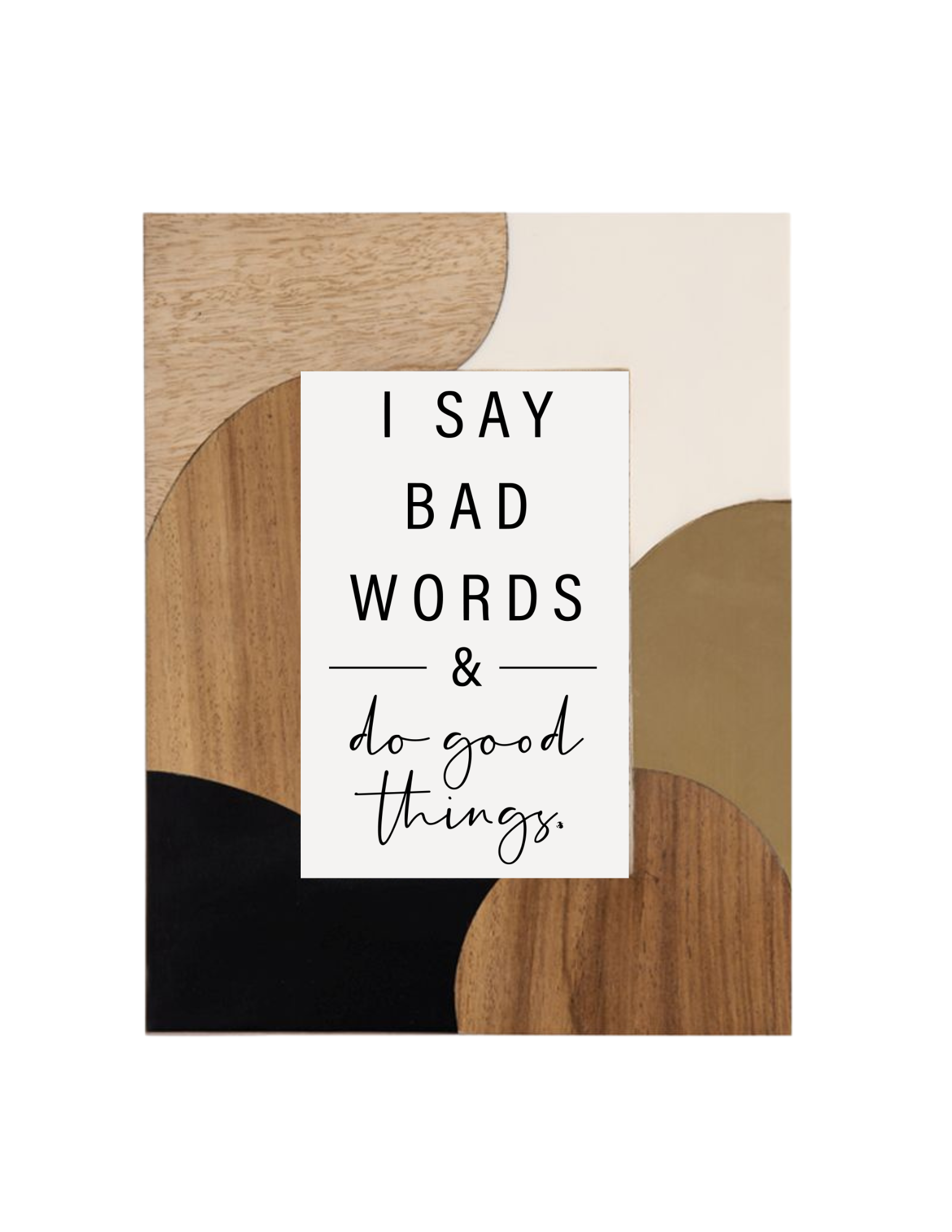 Bad Words Framed Art